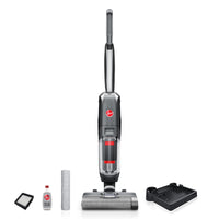 Video of The Hoover Streamline Wet Dry Hard Floor Vacuum cleaning cereal off the floor against a Bissell Hydrosteam Wet Dry Vacuum. Hoover cleans up all the cereal while Shark pushes it around and leaves behind a mess.