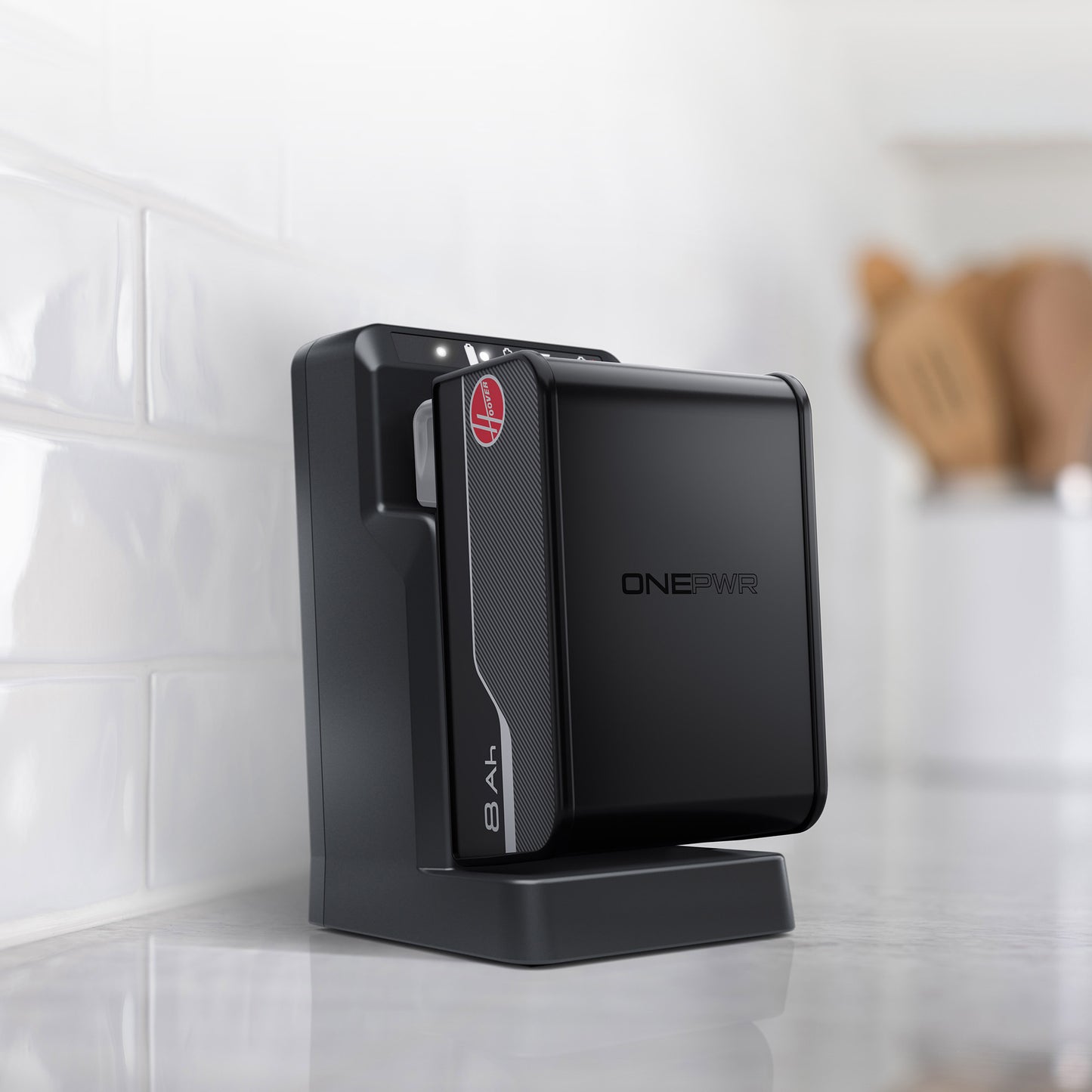 ONEPWR 8Ah Battery (2-Pack) + Dual Bay Battery Charger