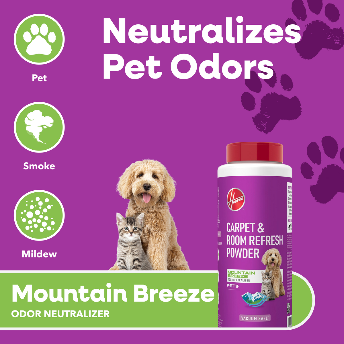 Hoover Mountain Breeze Pet Carpet Powder 32oz