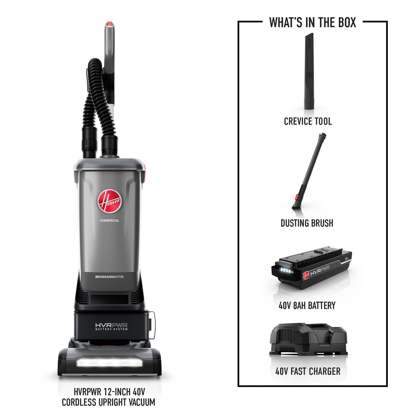 Commercial HVRPWR 12-Inch 40V Brushless Upright with Tools Kit