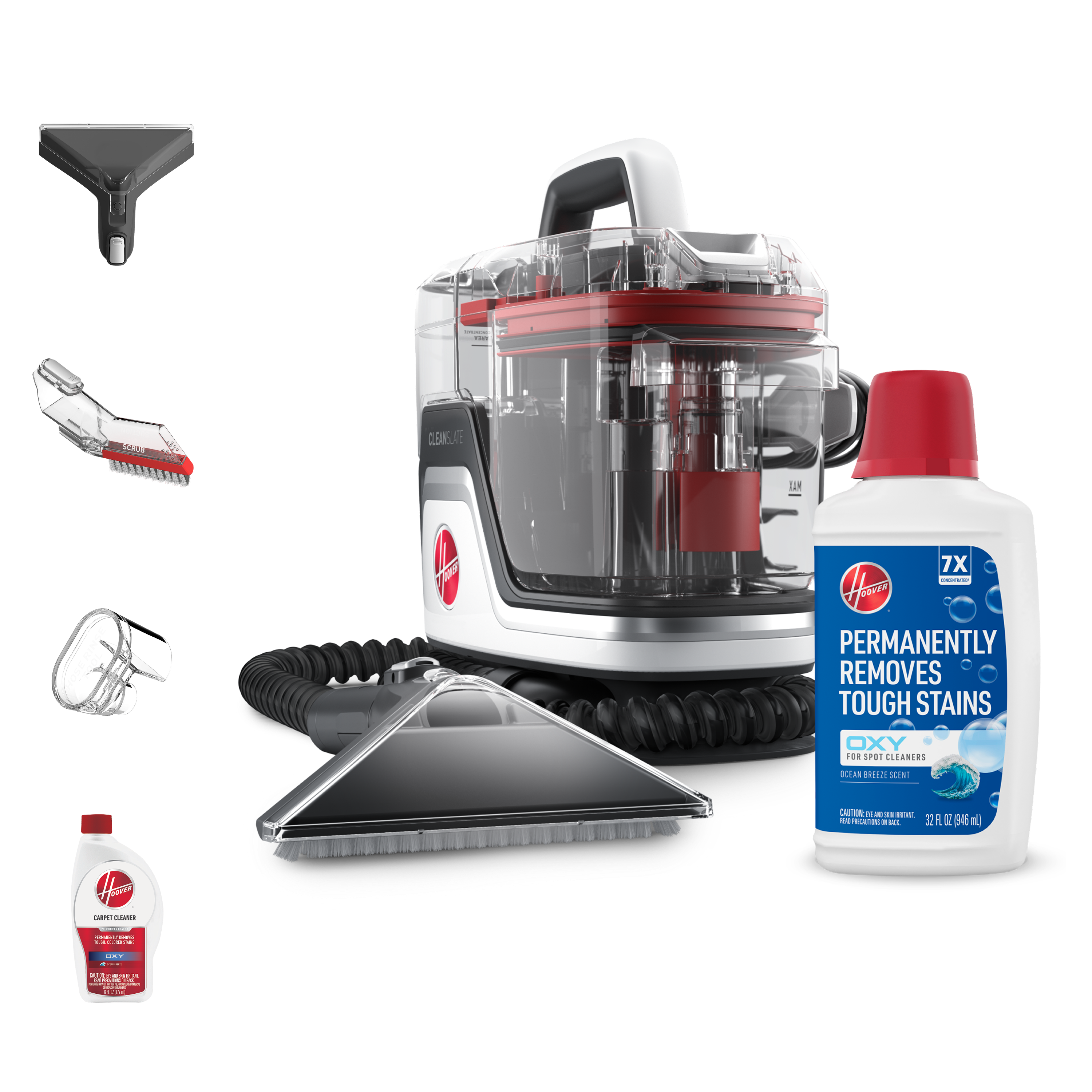 Hoover CleanSlate Pet Spot Cleaner + Hoover Oxy Spot Cleaner Solution 32oz Bundle