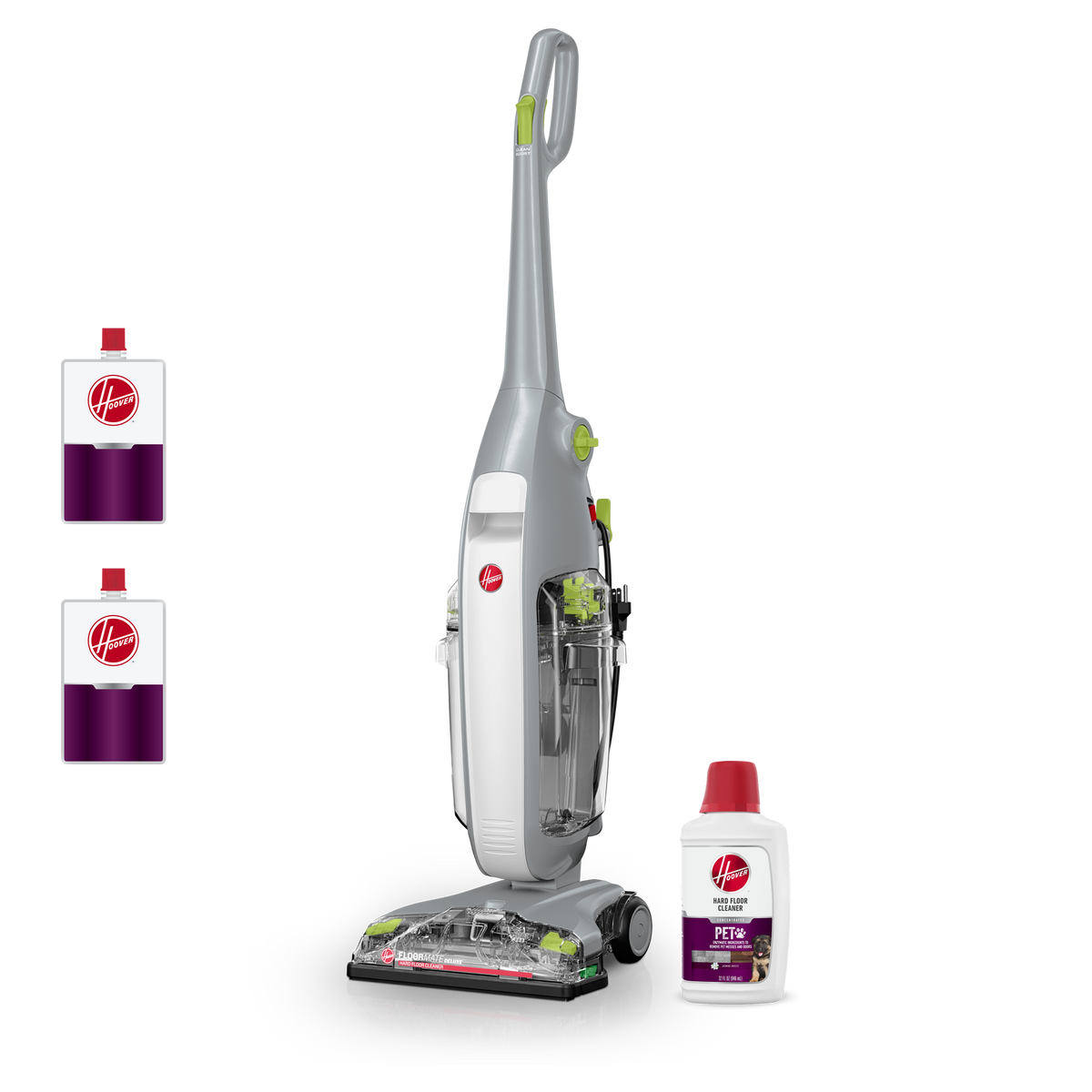 Hoover FloorMate Lux Hard Floor Cleaner + Hoover Pet Hard Floor Solution 32 oz Bundle