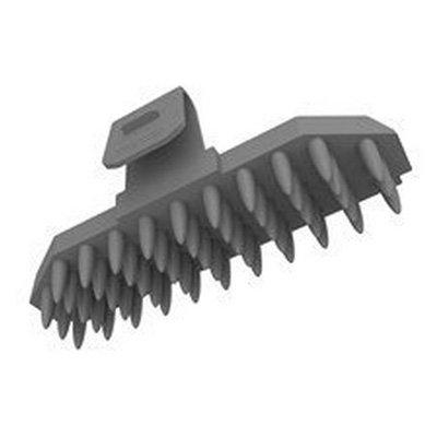 Close up of Hoover's rubber nub brush insert best used for gentle upholstery cleaning and pet messes