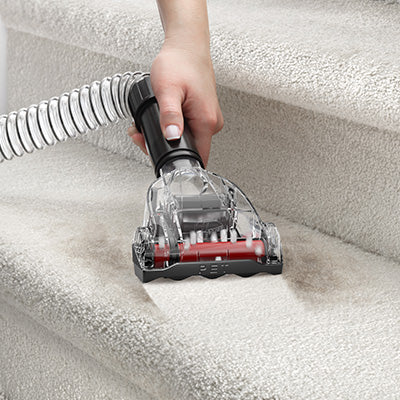 Close up of Hoover vacuum cleaner upholstery tool ideal for targeting dirty spots on chairs and couches