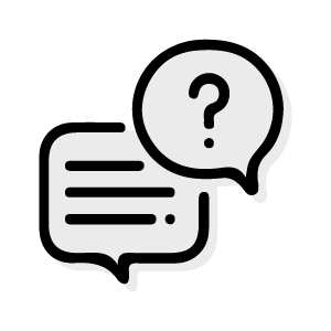 Contact us black chat bubble icon