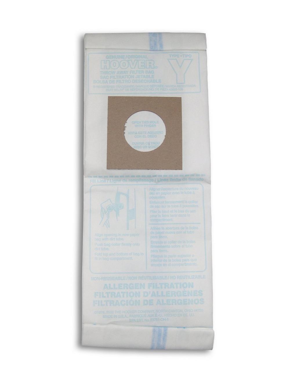 Hoover Type Y Allergen Bag - 3 Pack