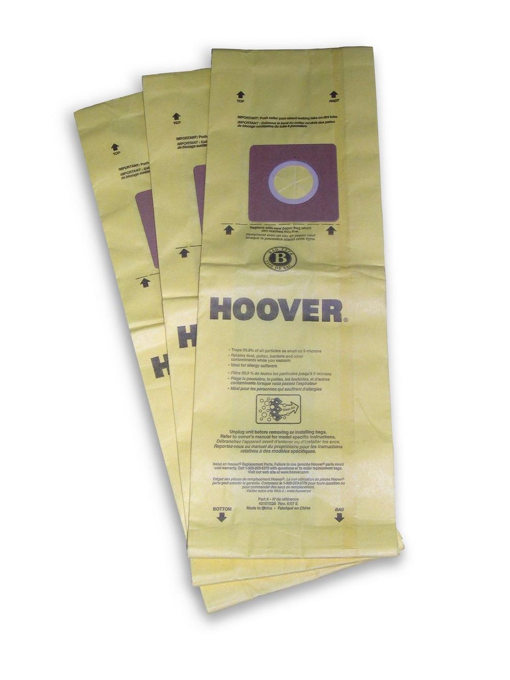 HOOVER Type Y Allergen Filtration Bags (3-Pack) AH13270 - The Home