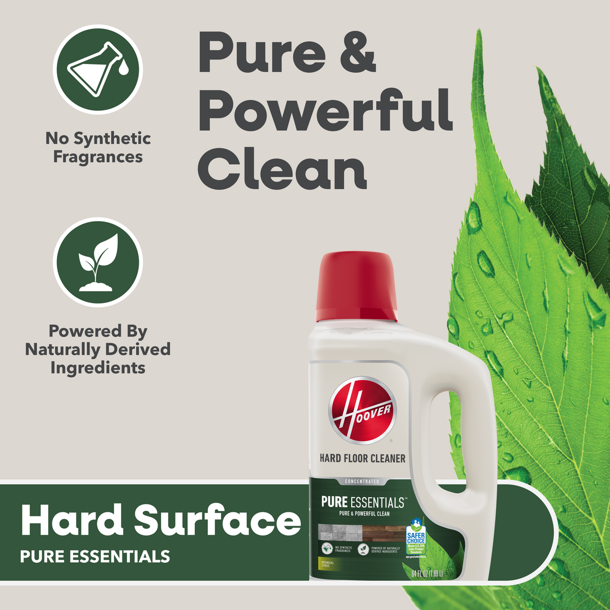 Pure Essentials Hard Floor Solution 64 oz.