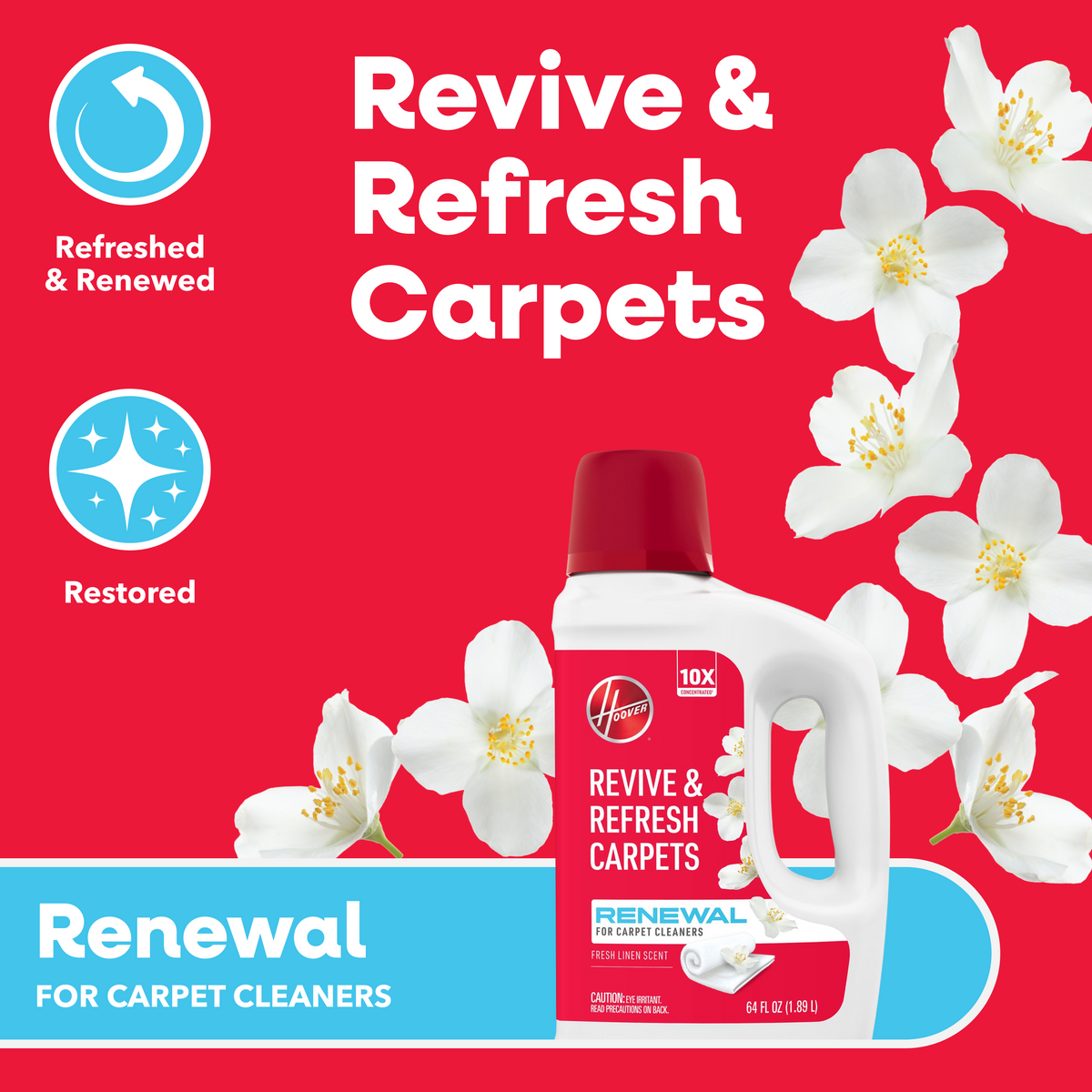 Hoover Renewal Carpet Cleaner Solution 64oz