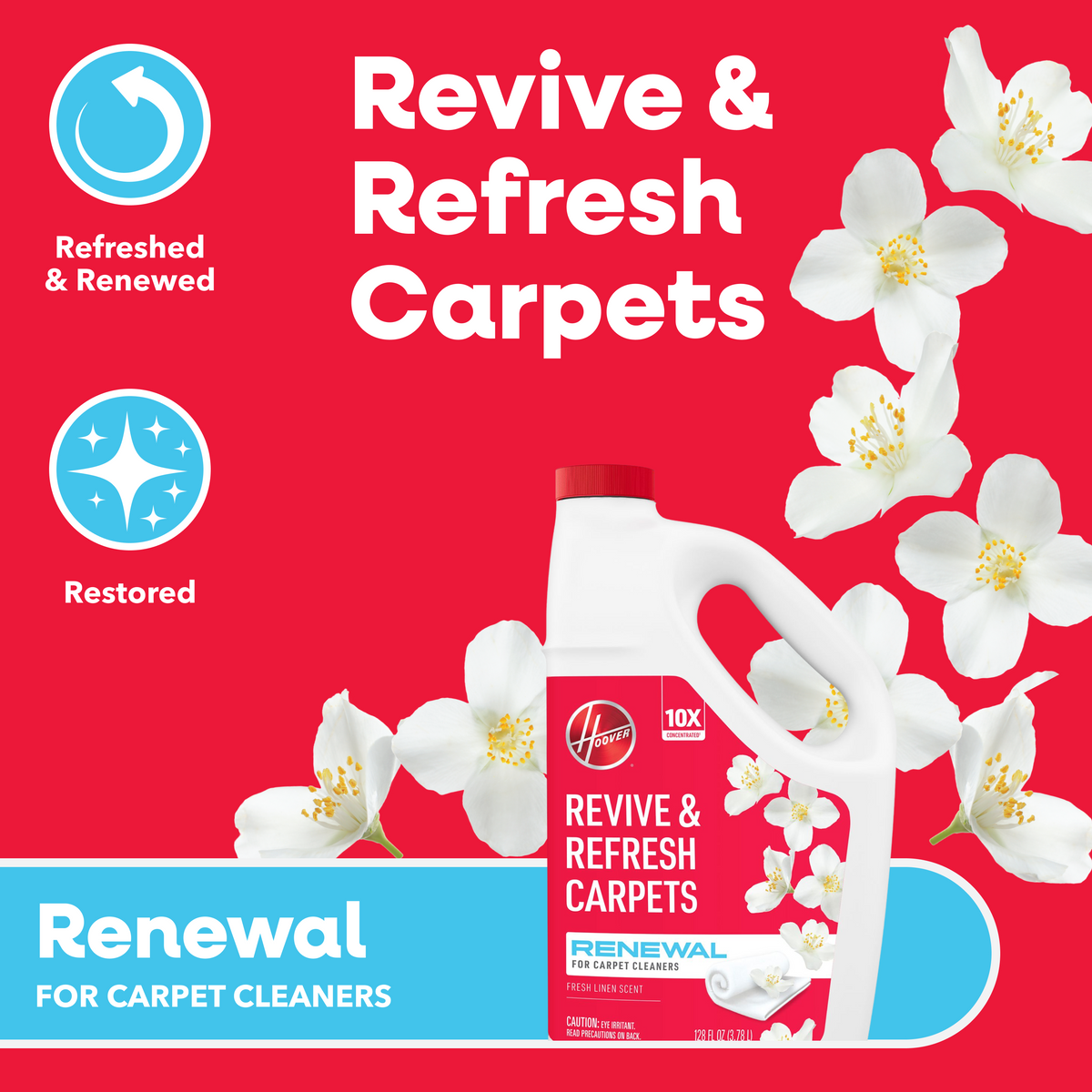 Hoover Renewal Carpet Cleaner Solution 128oz