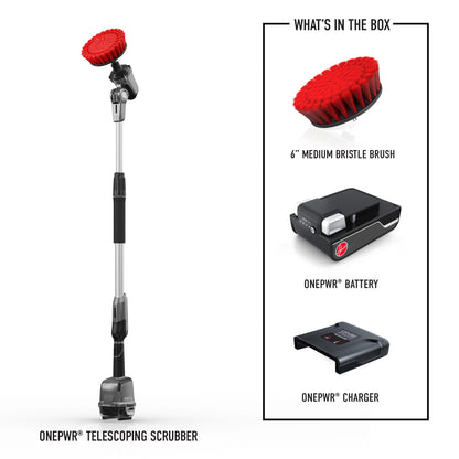 ONEPWR Telescoping Cordless Scrubber