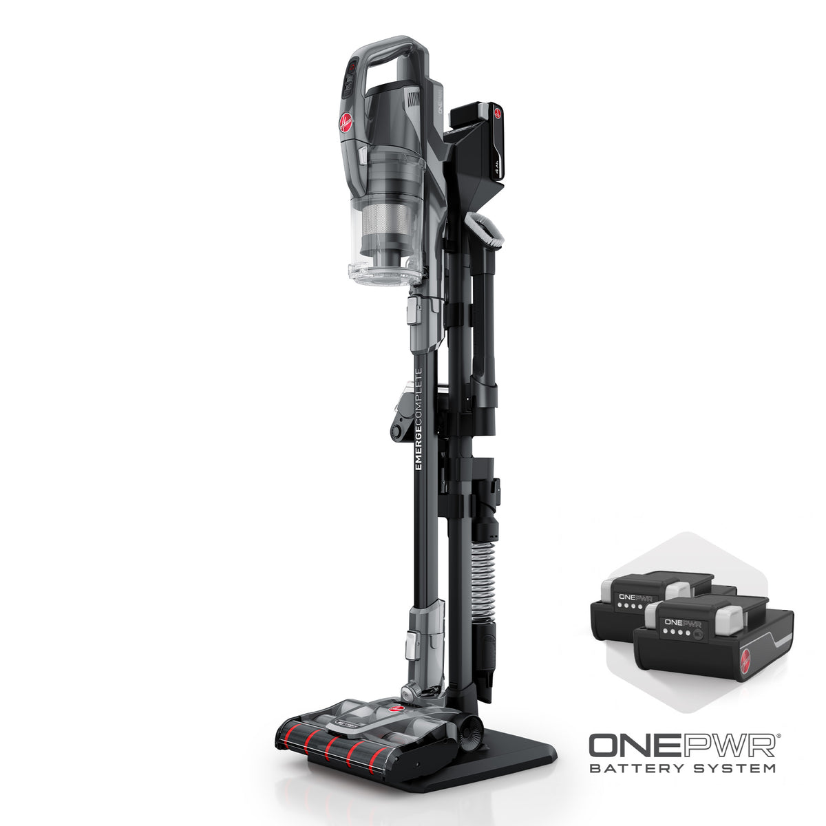ONEPWR Emerge Complete with All-Terrain Dual Brush Roll Nozzle Stick Vacuum