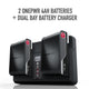 ONEPWR 4Ah Battery (2-Pack) + Dual Bay Battery Charger