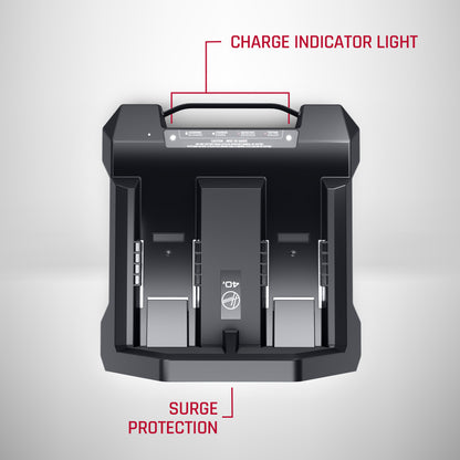 Commercial 40V Dual Bay Charger