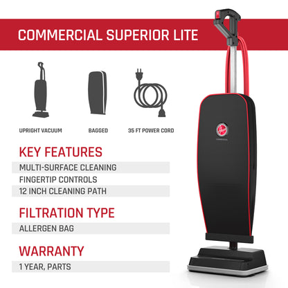 Commercial Superior Lite Upright Vacuum