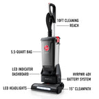 Hoover Commercial HVRPWR 15" 40V Upright with Tools - Kitted