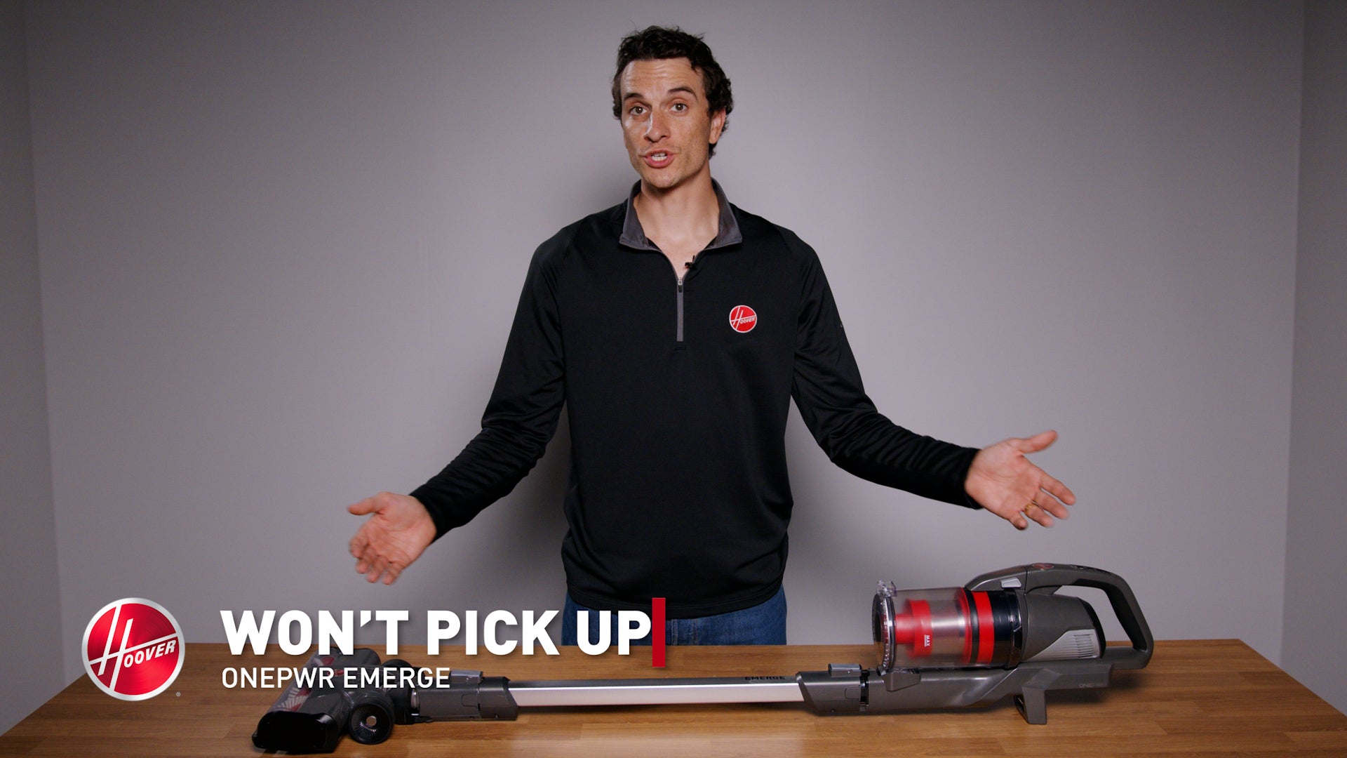 Load video: The Hoover ONEPWR Emerge has no suction