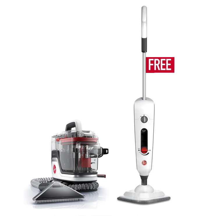 CleanSlate Pet Carpet & Upholstery Spot Cleaner with Free Steam Mop