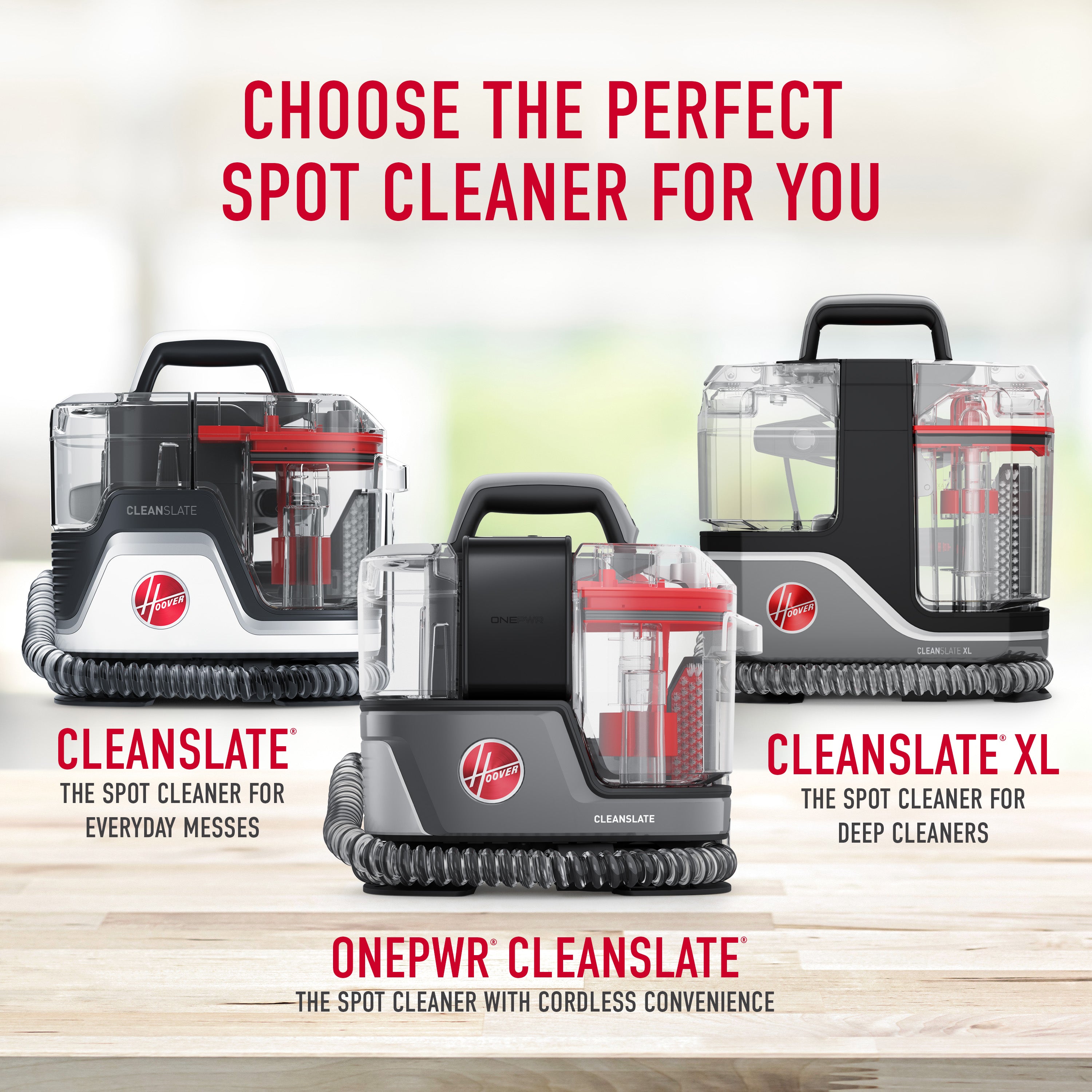 Hoover offers clean slate pro Carpet and upholstery spot cleaner