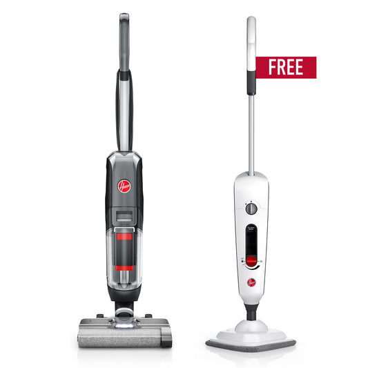 Streamline Hard Floor Wet Dry Vacuum with Boost Mode with Free Steam Mop