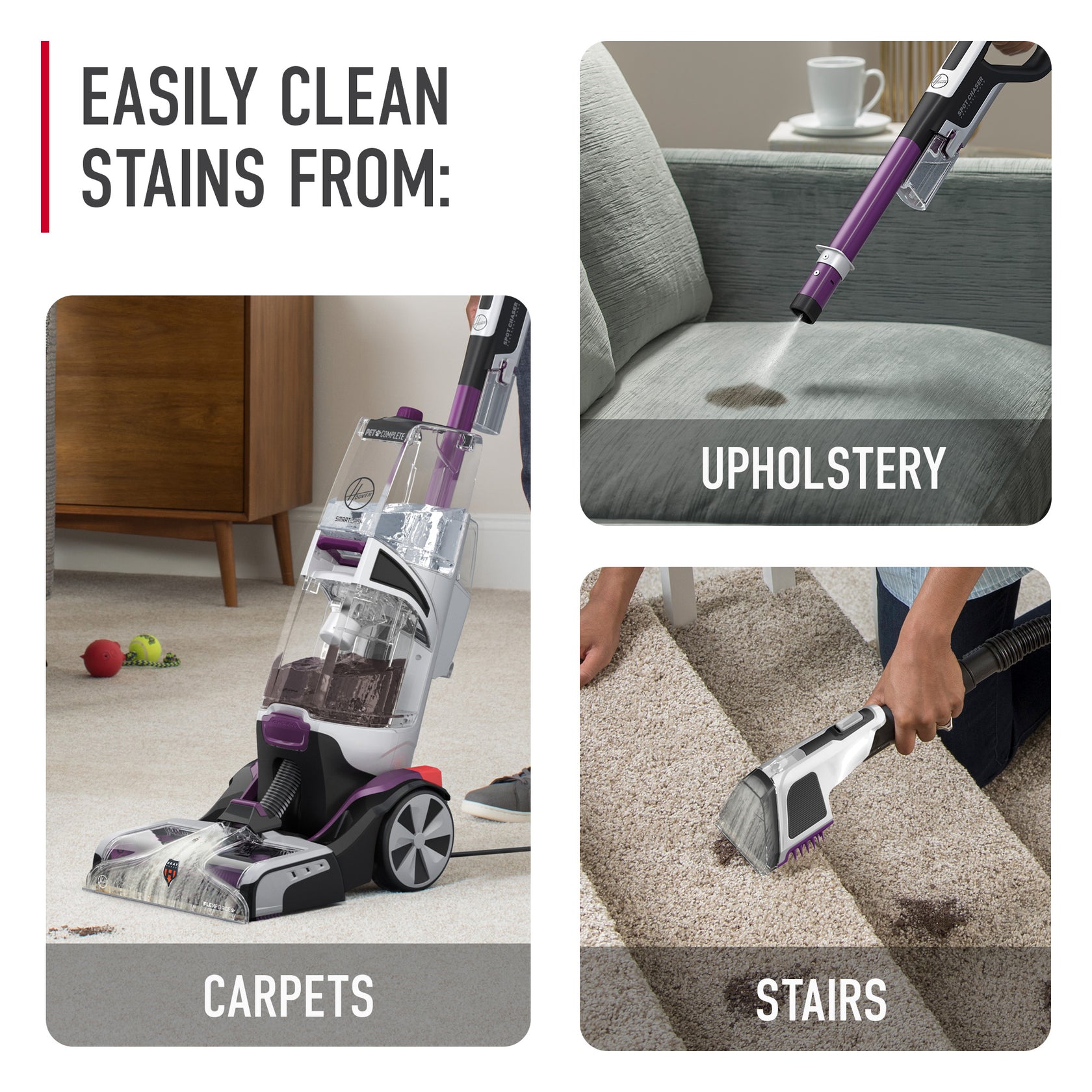 Hoover® SmartWash™ PET Complete + Automatic Carpet Cleaner