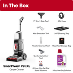 Hoover SmartWash Pet XL Carpet Cleaner & Hoover Oxy Pet Carpet Cleaner 50oz Bundle