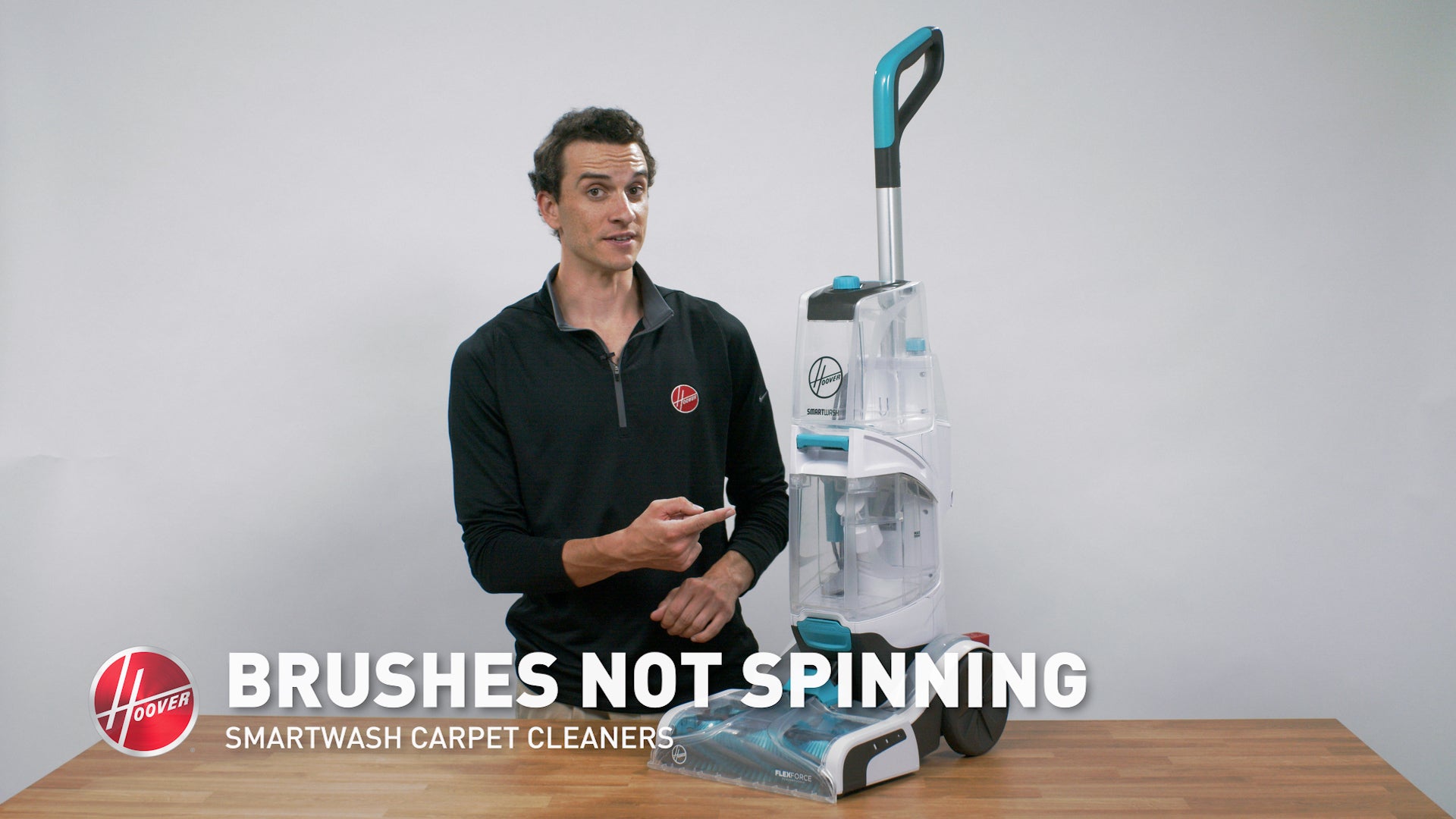 Load video: The Hoover Smartwash Brush is no longer spinning