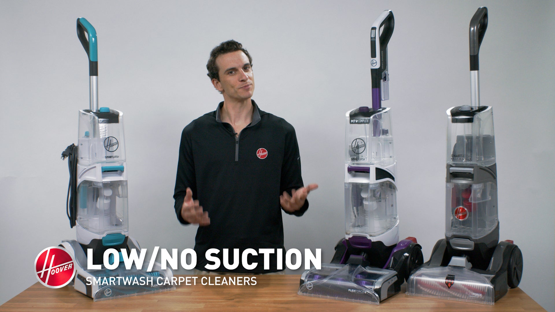 Load video: The Hoover Smartwash carpet cleaner is experiencing low suction