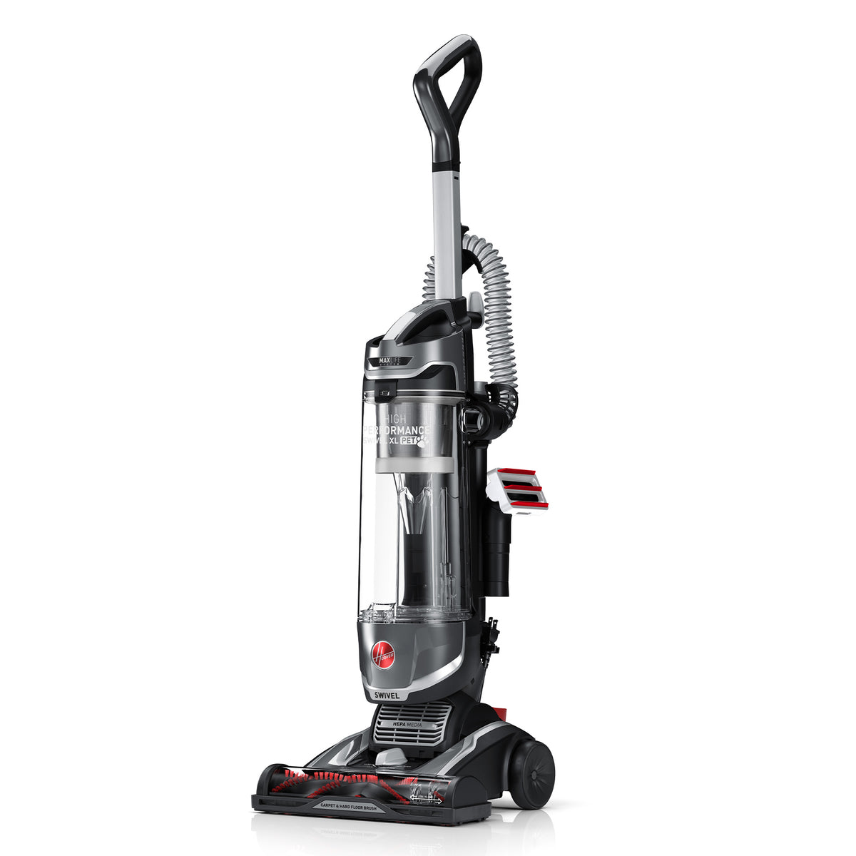 High Performance Swivel XL Pet Upright Vacuum