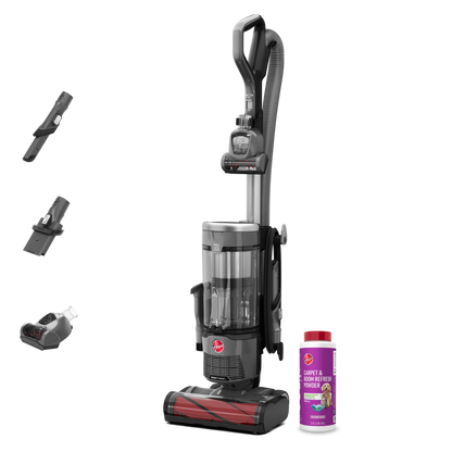 Hoover WindTunnel Swivel Pet Upright Vacuum + Pet Carpet Powder Bundle