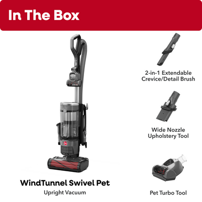 Hoover WindTunnel Swivel Pet Upright Vacuum