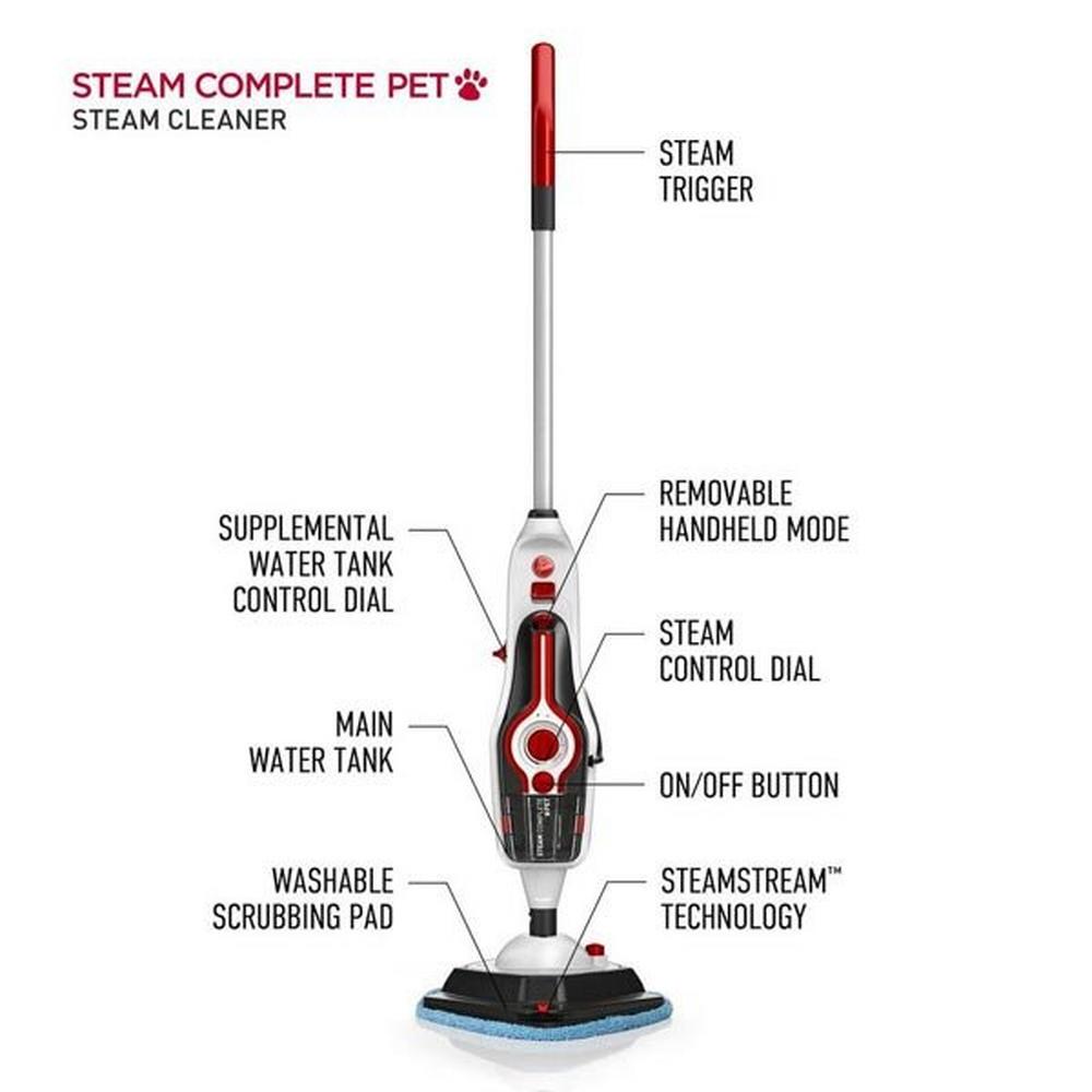 High Performance Swivel XL Pet Upright Vacuum + Steam Complete Pet Bundle