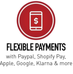 Flexible Payments with Paypal, Shopify Pay, Apple, Google, Klarna & more icon 