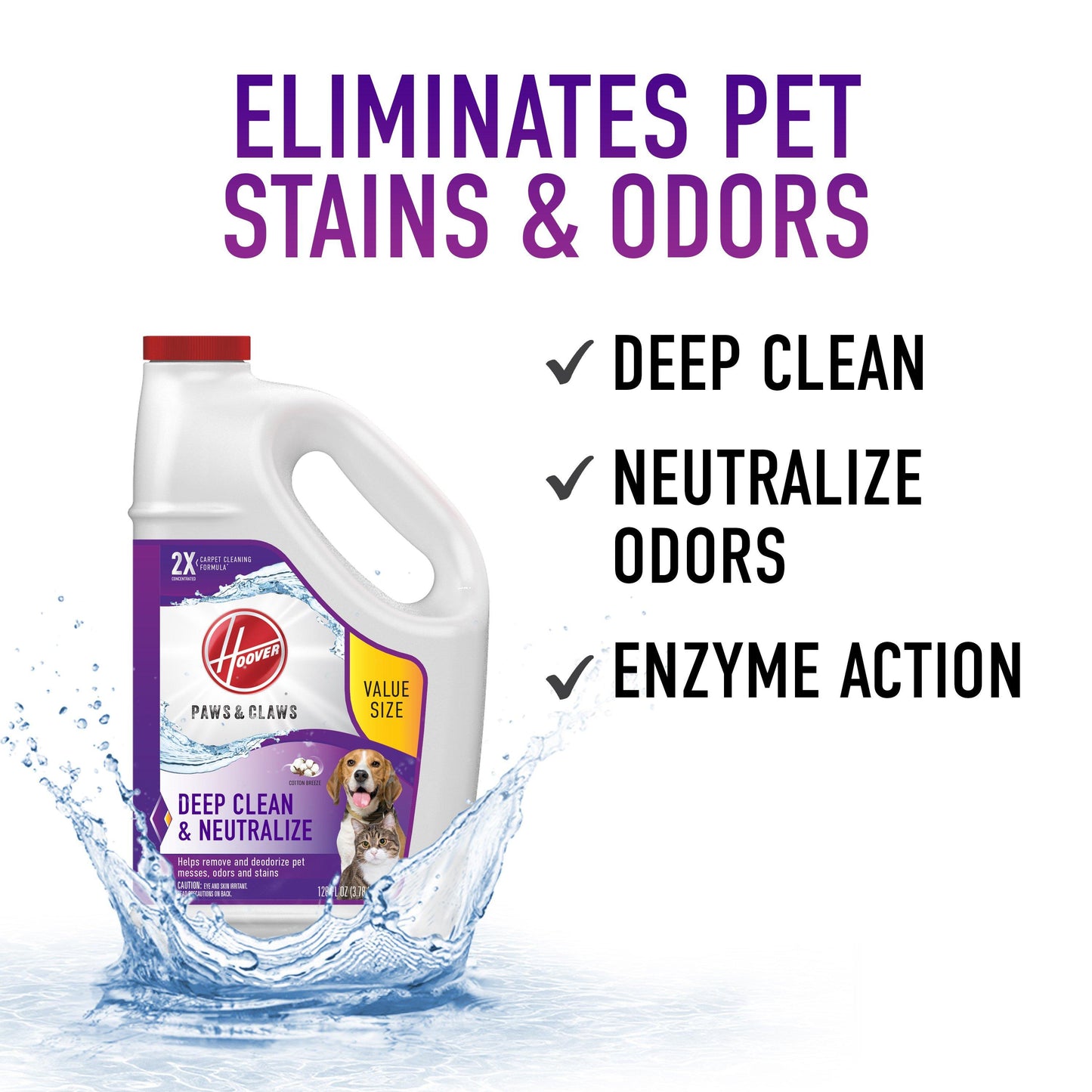 Paws & Claws Carpet Cleaning Solution 128 oz. (2-pack)
