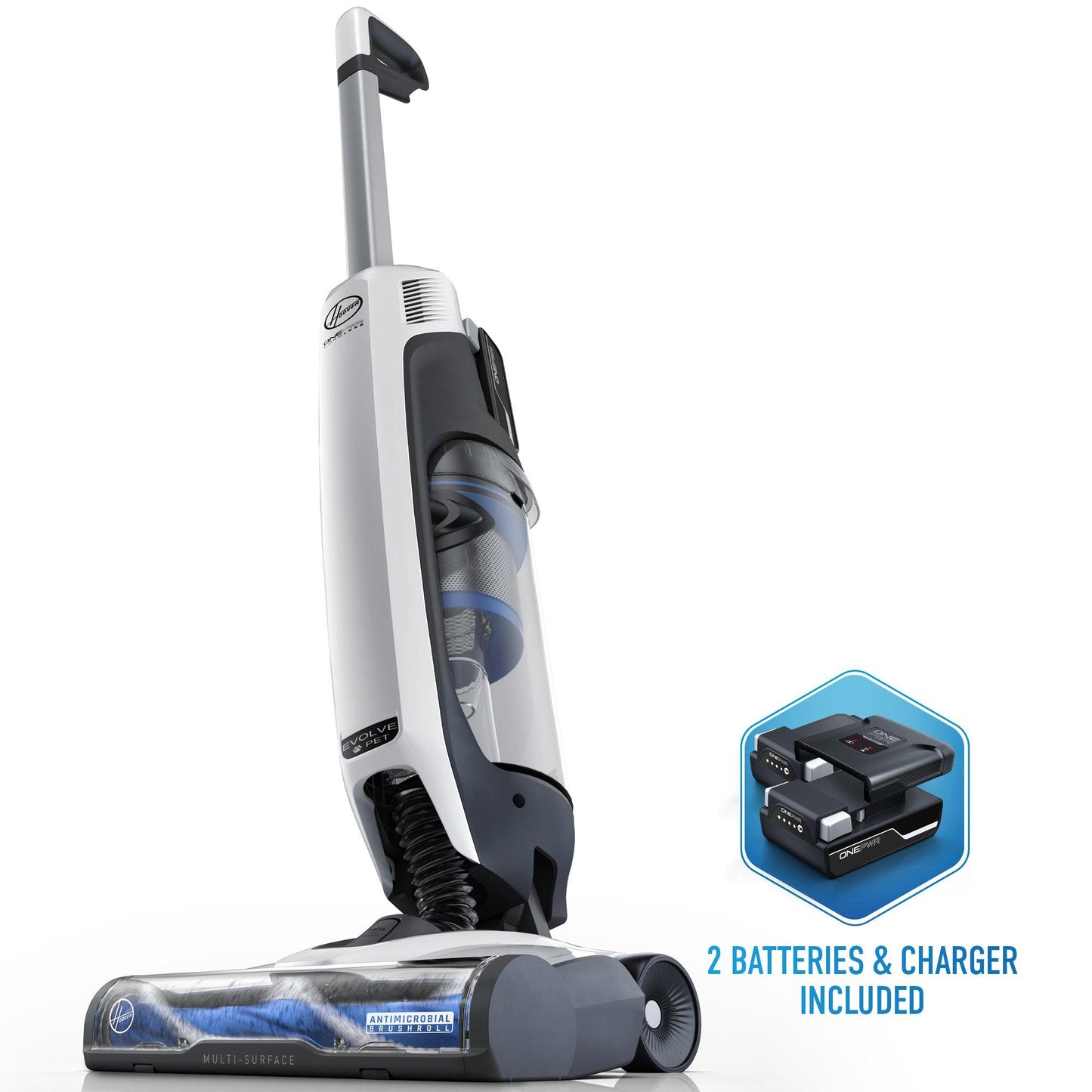 ONEPWR Evolve Cordless Upright Vacuum - Two Battery - Kit